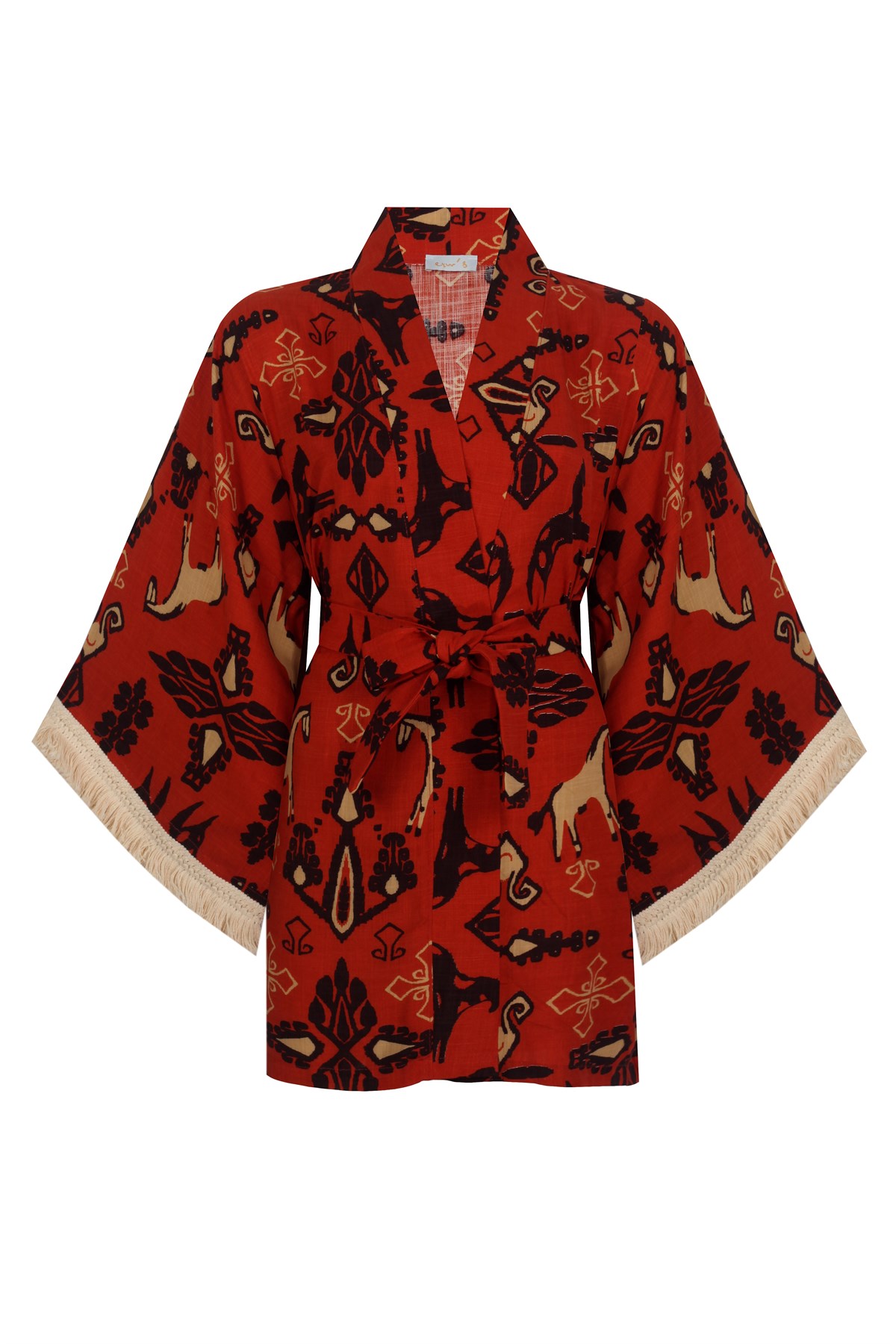 Erw's African Horse Ethnic Yet Rakish Kimono