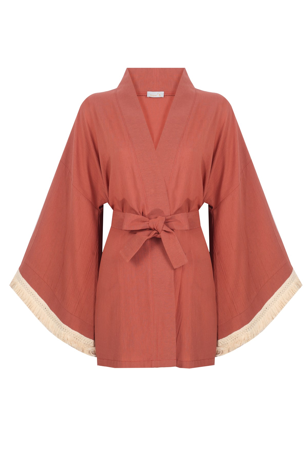Erw's Kiremit Ethnic Yet Rakish Midi Kimono Elbise