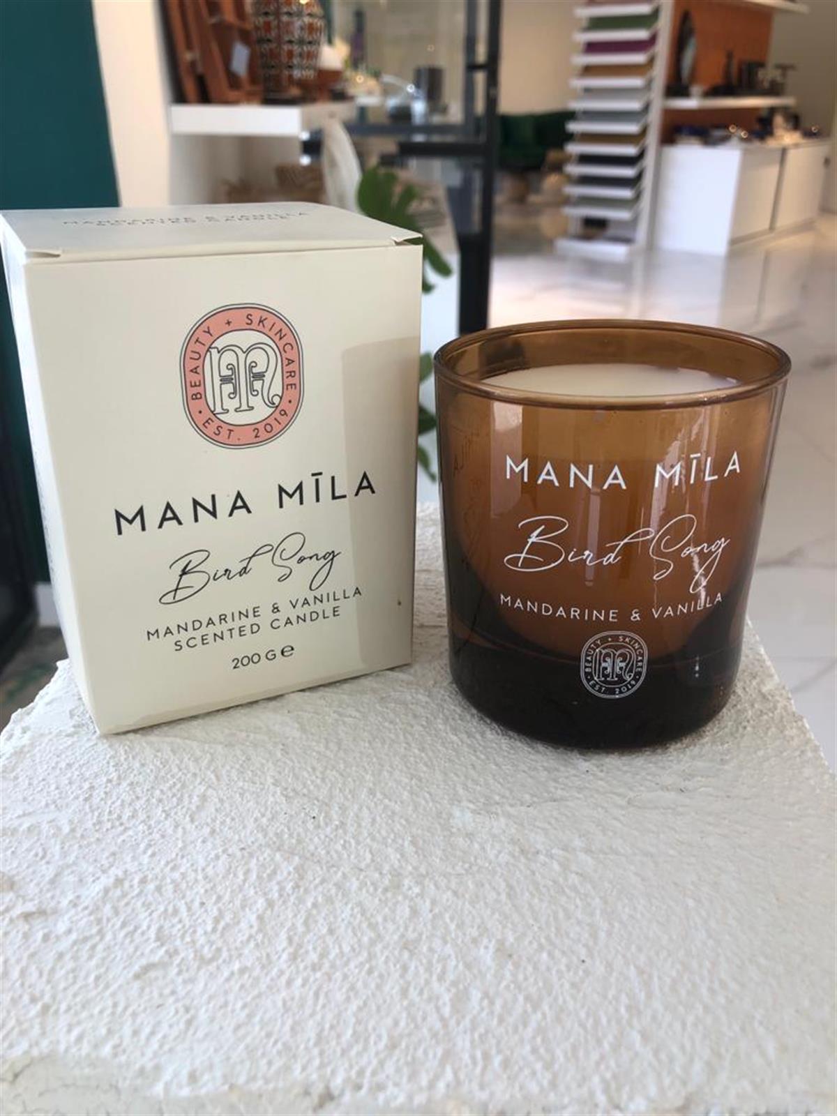 MANA MİLA BIRD SONG MANDARINE&VANILLA SCENTED CANDLE