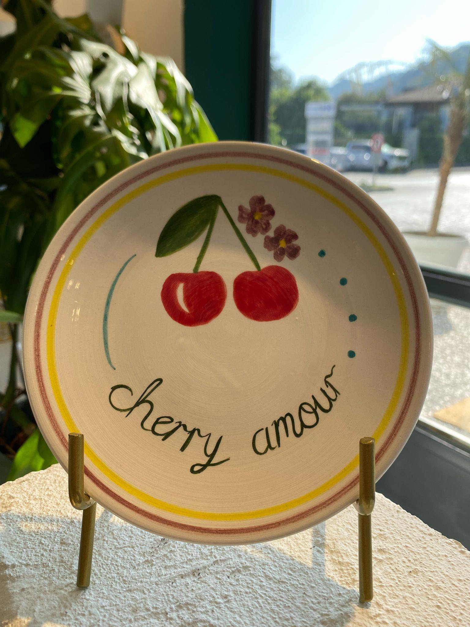 PETITE CHERRY DESERT PLATE