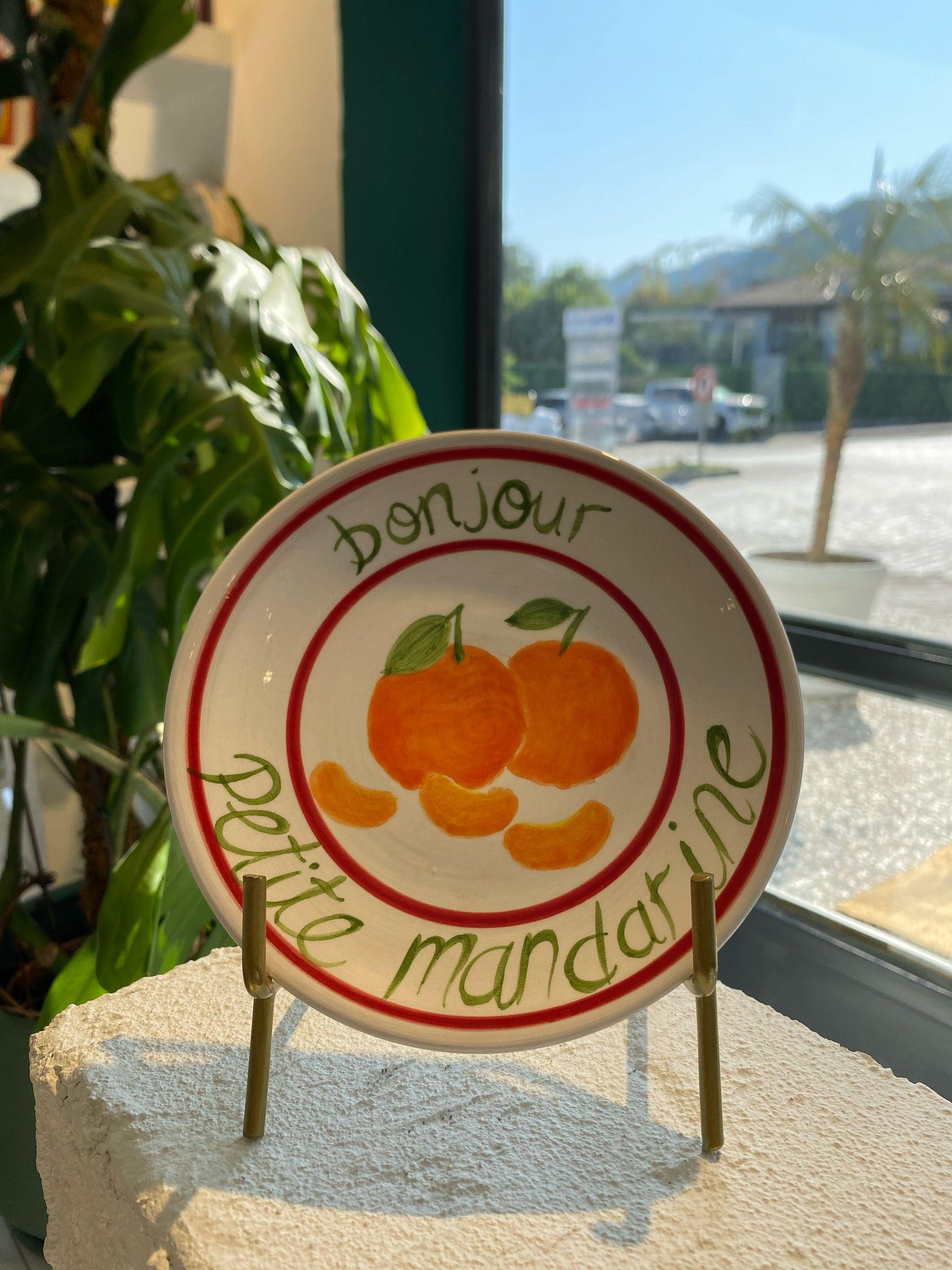 PETITE MANDARINE DESERT PLATE