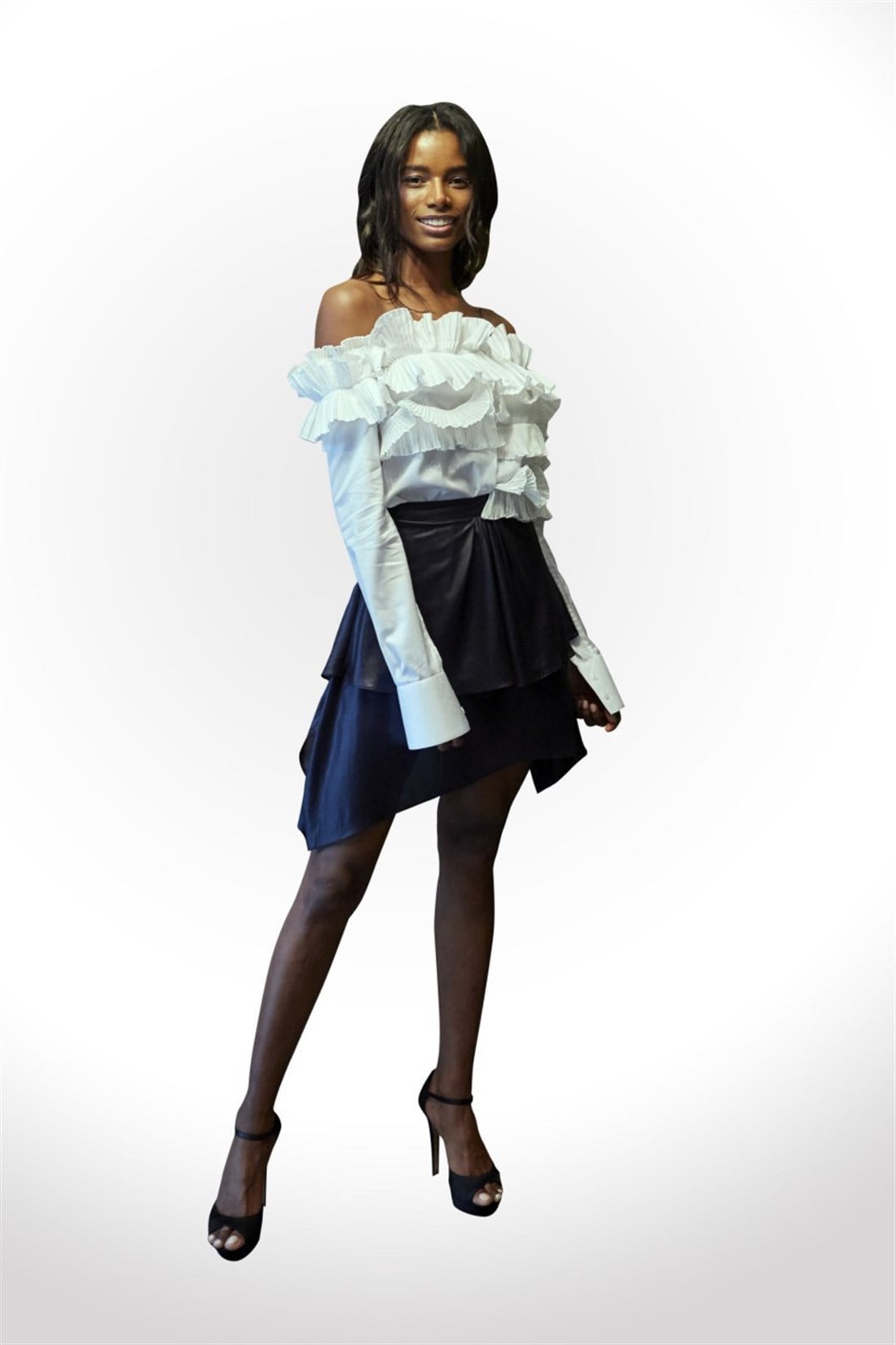 Fırfırlı Poplin Gömlek