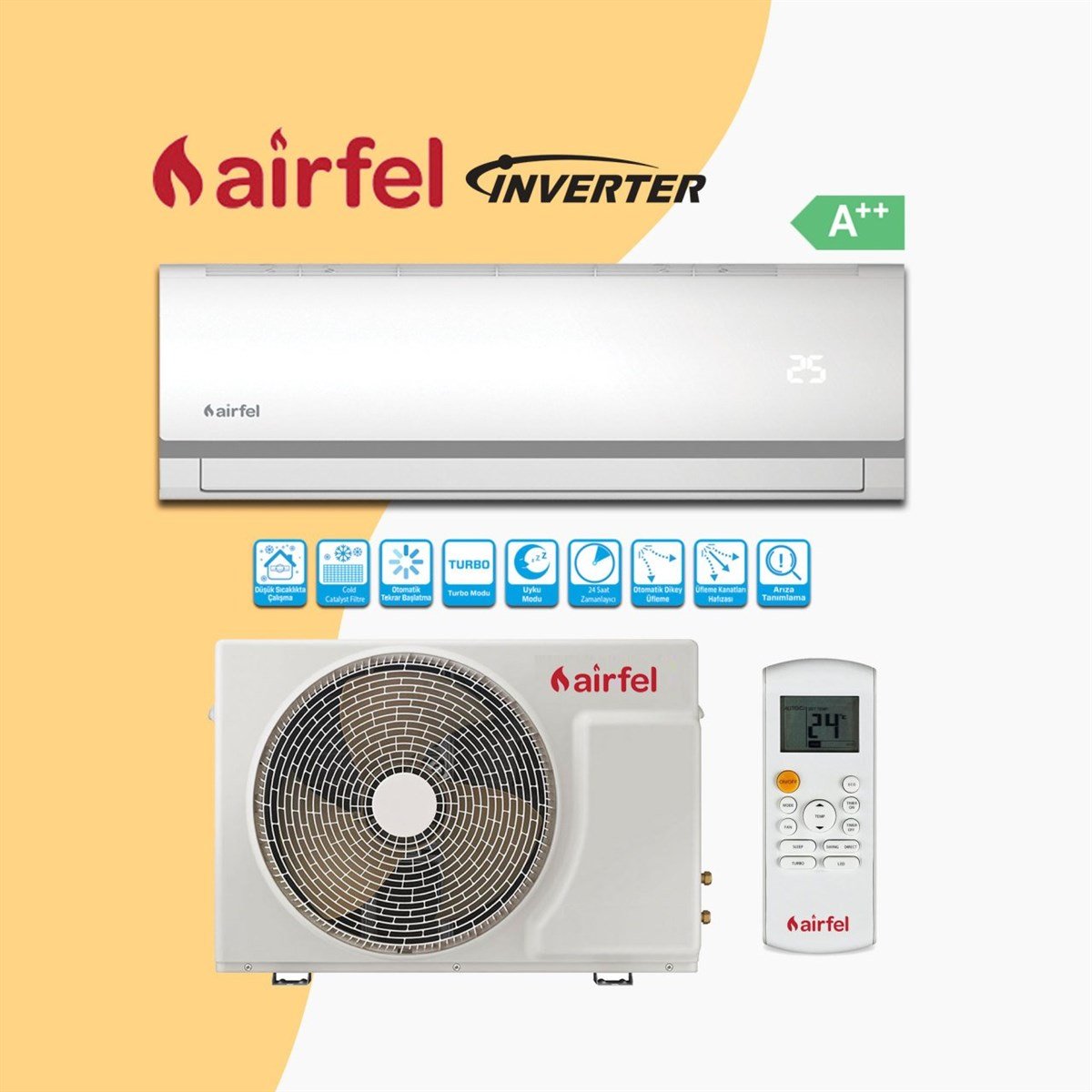 Airfel LTXN35U A++ 12000 BTU Inverter Duvar Tipi Klima