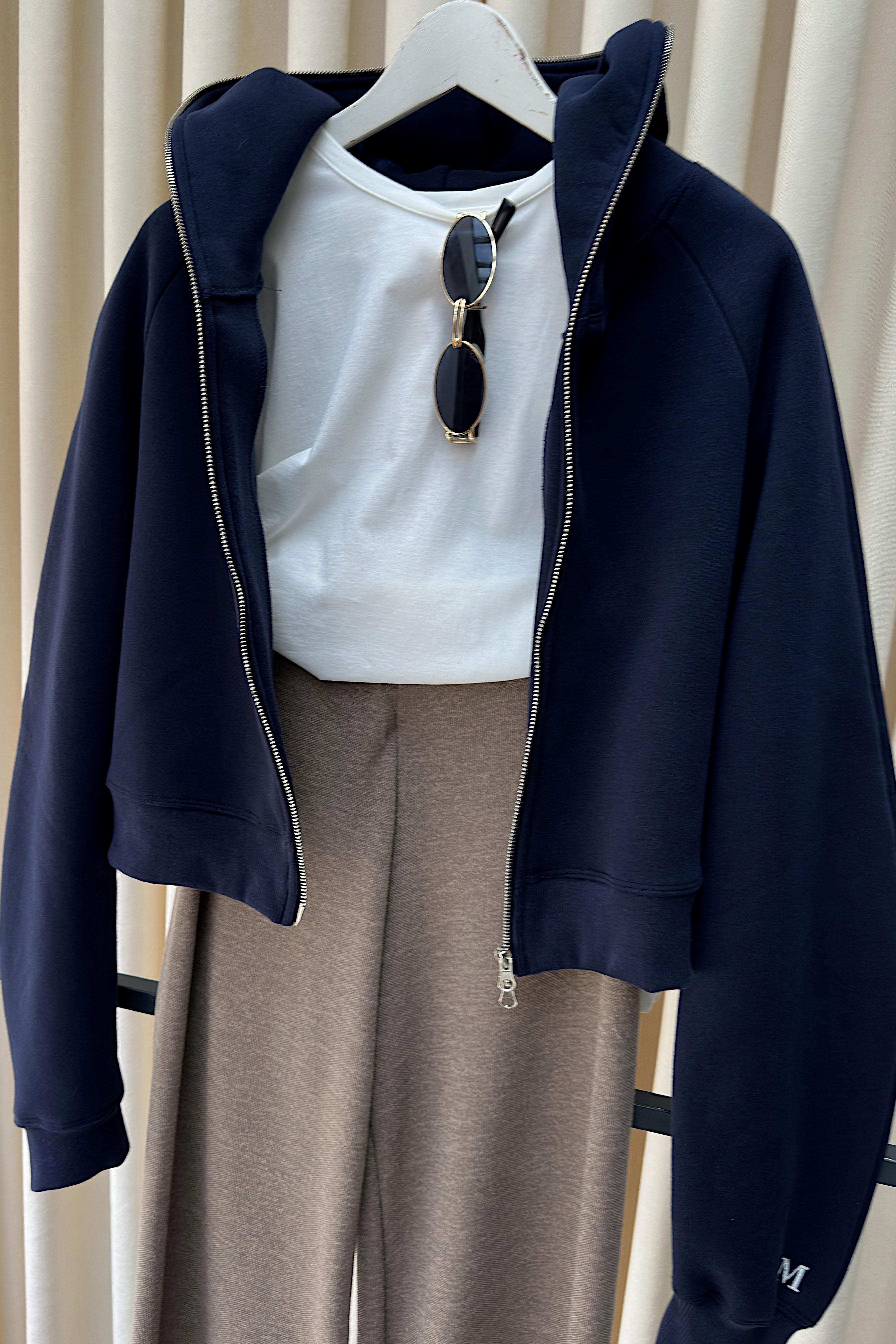 Çift Yönlü Açılabilir Fermuarlı Sweatshirt Lacivert