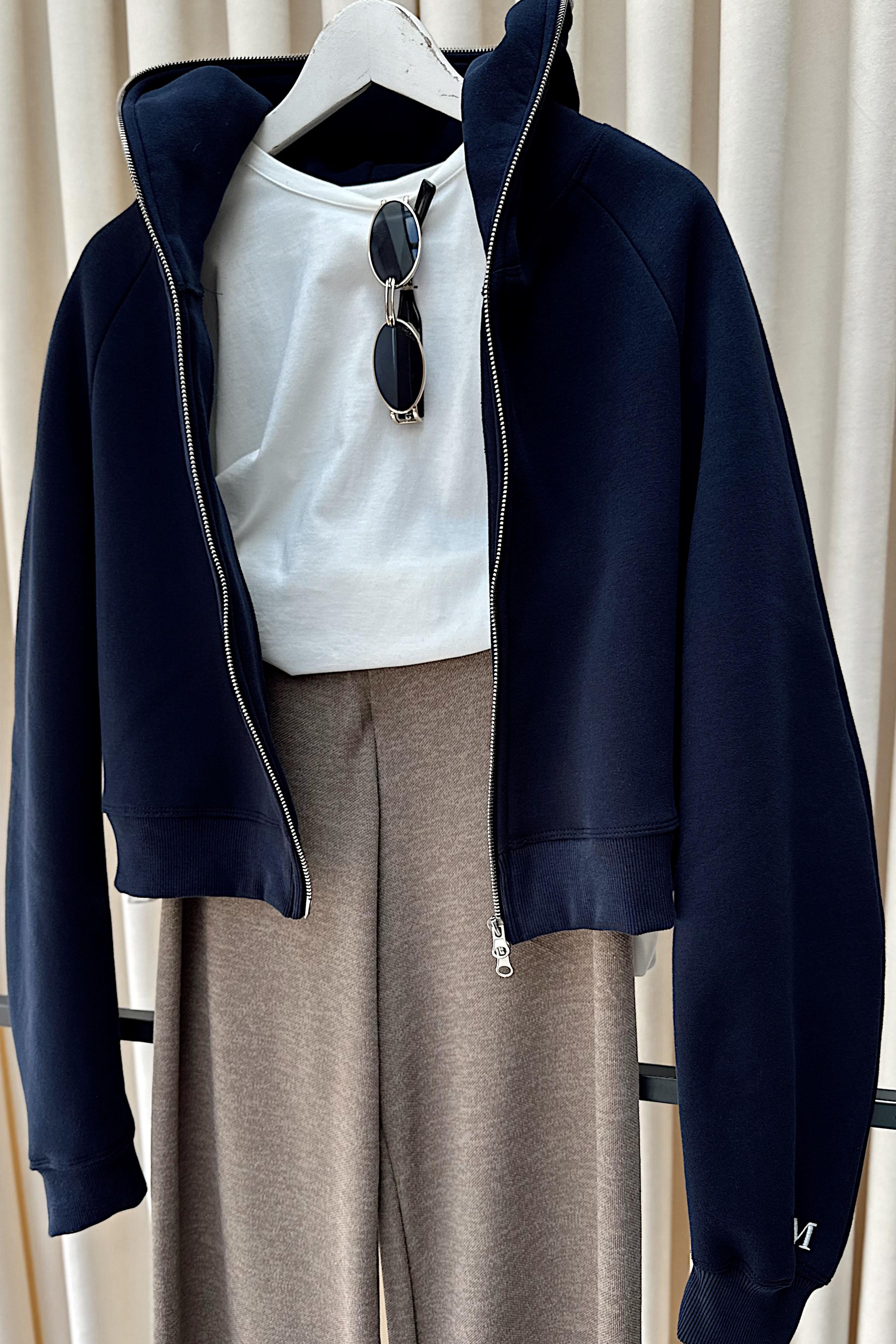 Çift Yönlü Açılabilir Fermuarlı Sweatshirt Lacivert