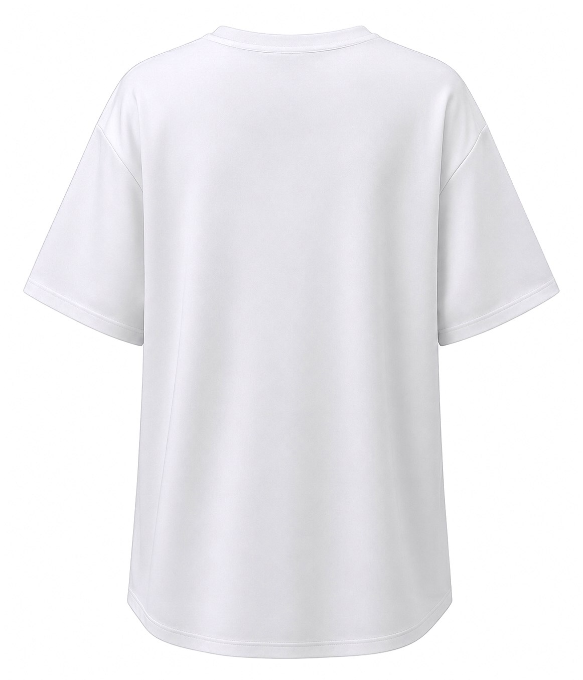 Marka Model Kolye Detaylı Fermuarlı Tshirt Beyaz