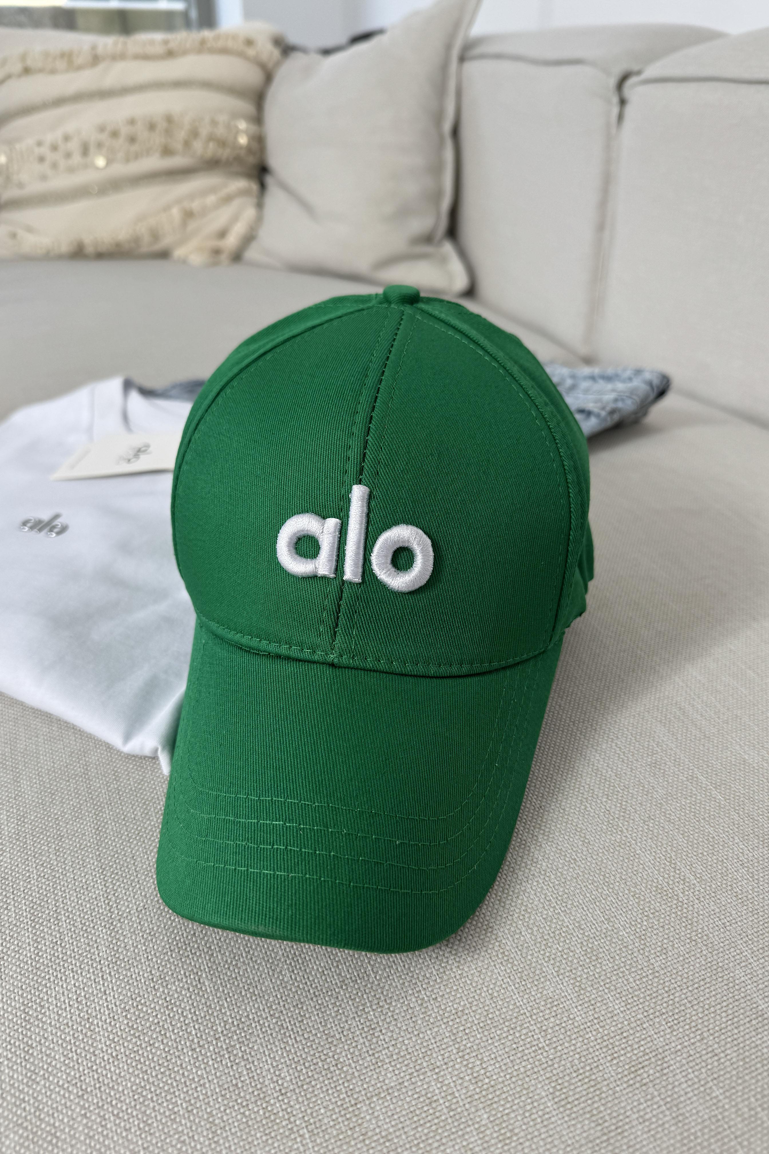 Marka Muadil Logo Baskılı Unisex Spor Şapka Yeşil