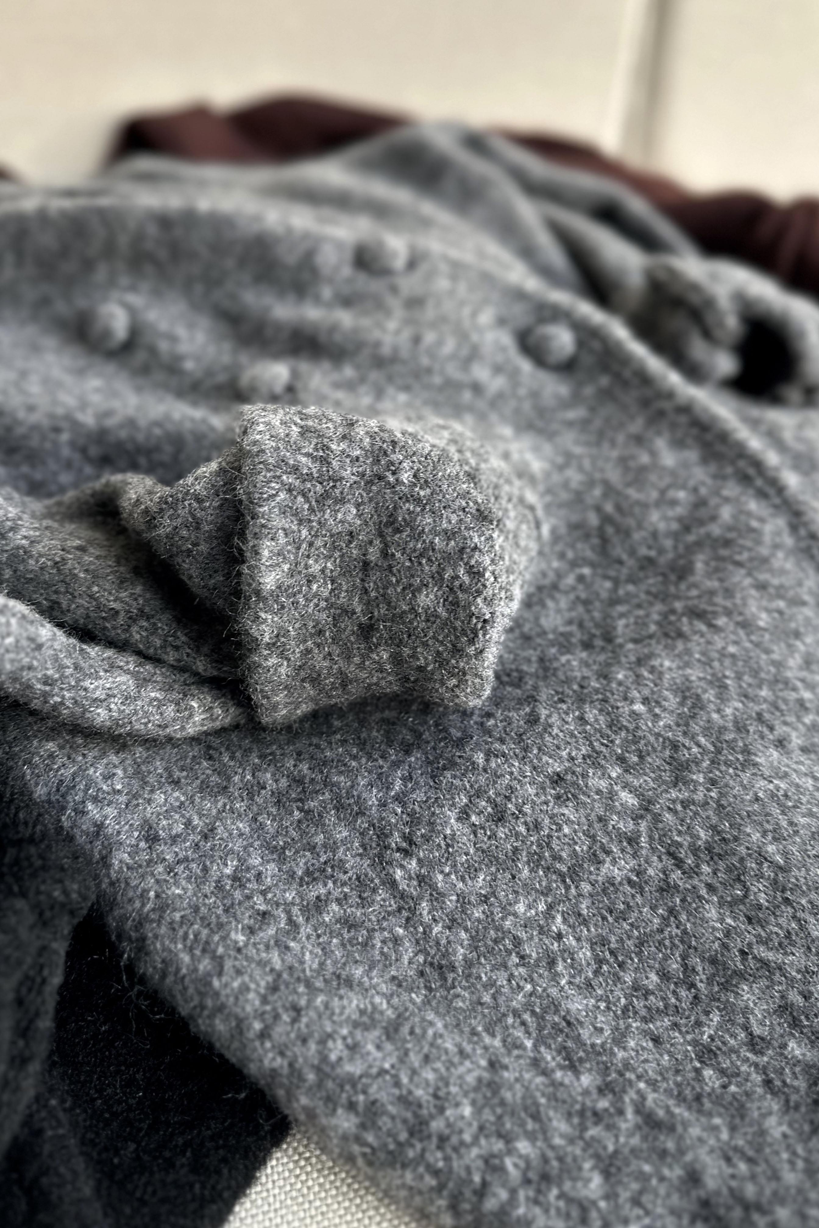 Premium Kalite Polo Yaka Düğme Detaylı Yumuşak Triko Hırka Antrasit