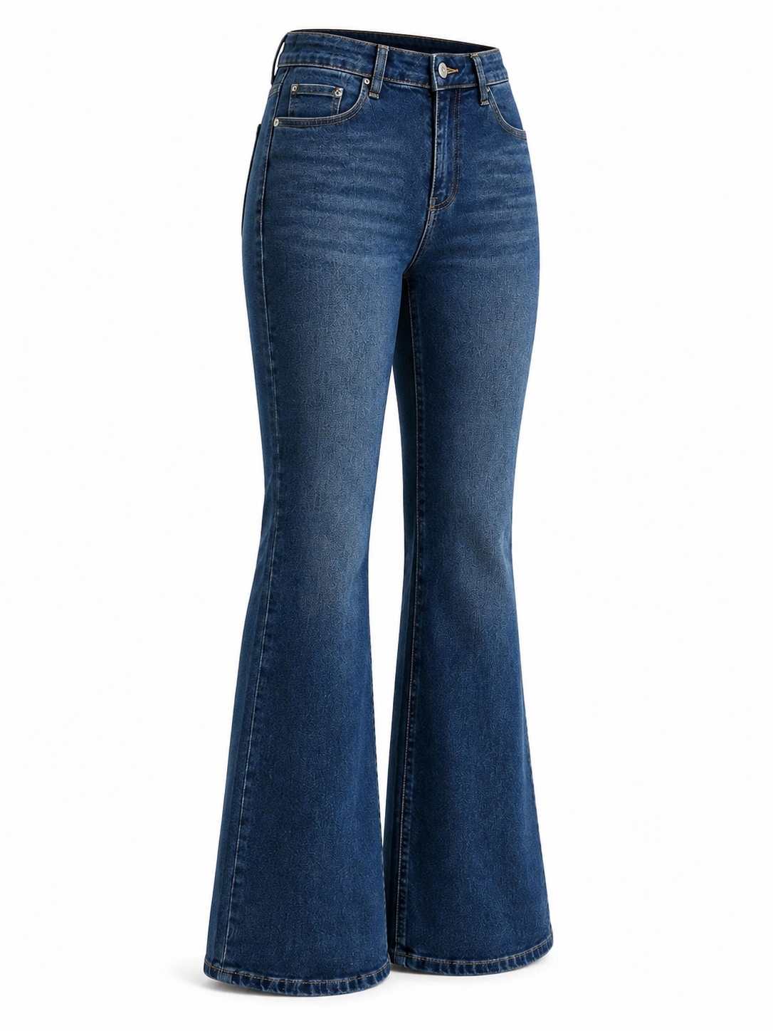 Premium Kalite Yüksek Bel Straight Jean Gece Mavisi
