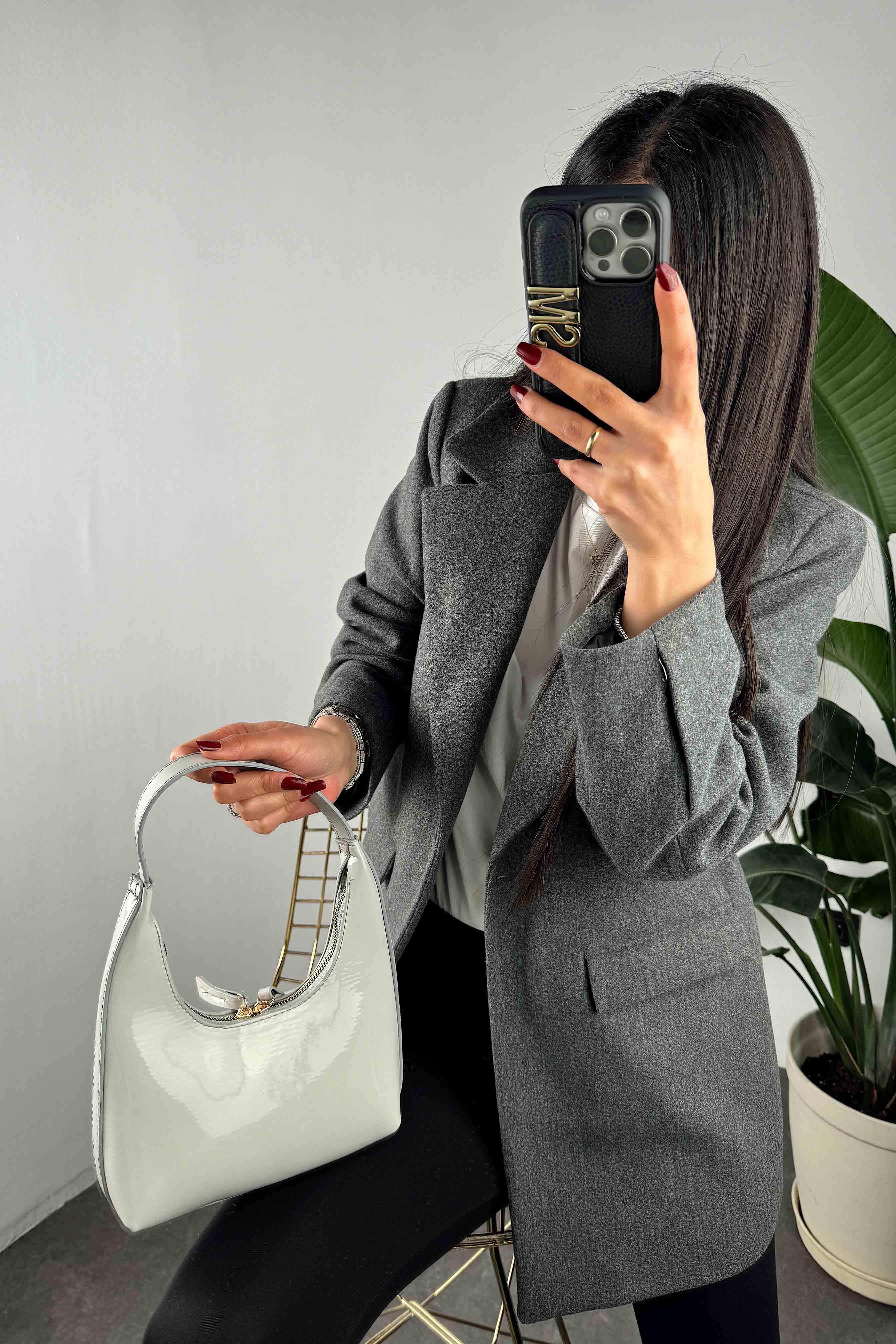 Rugan Cherry Çanta Gri