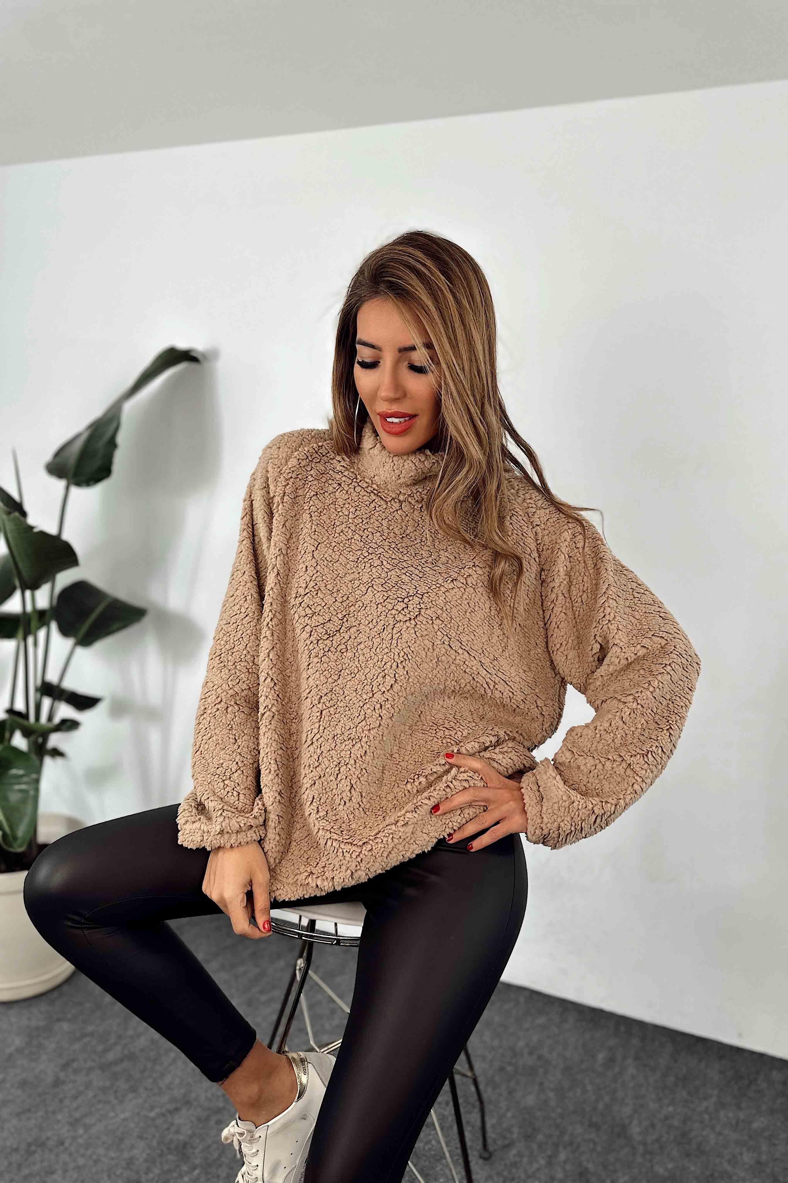 Teddy Polar Sweat Camel
