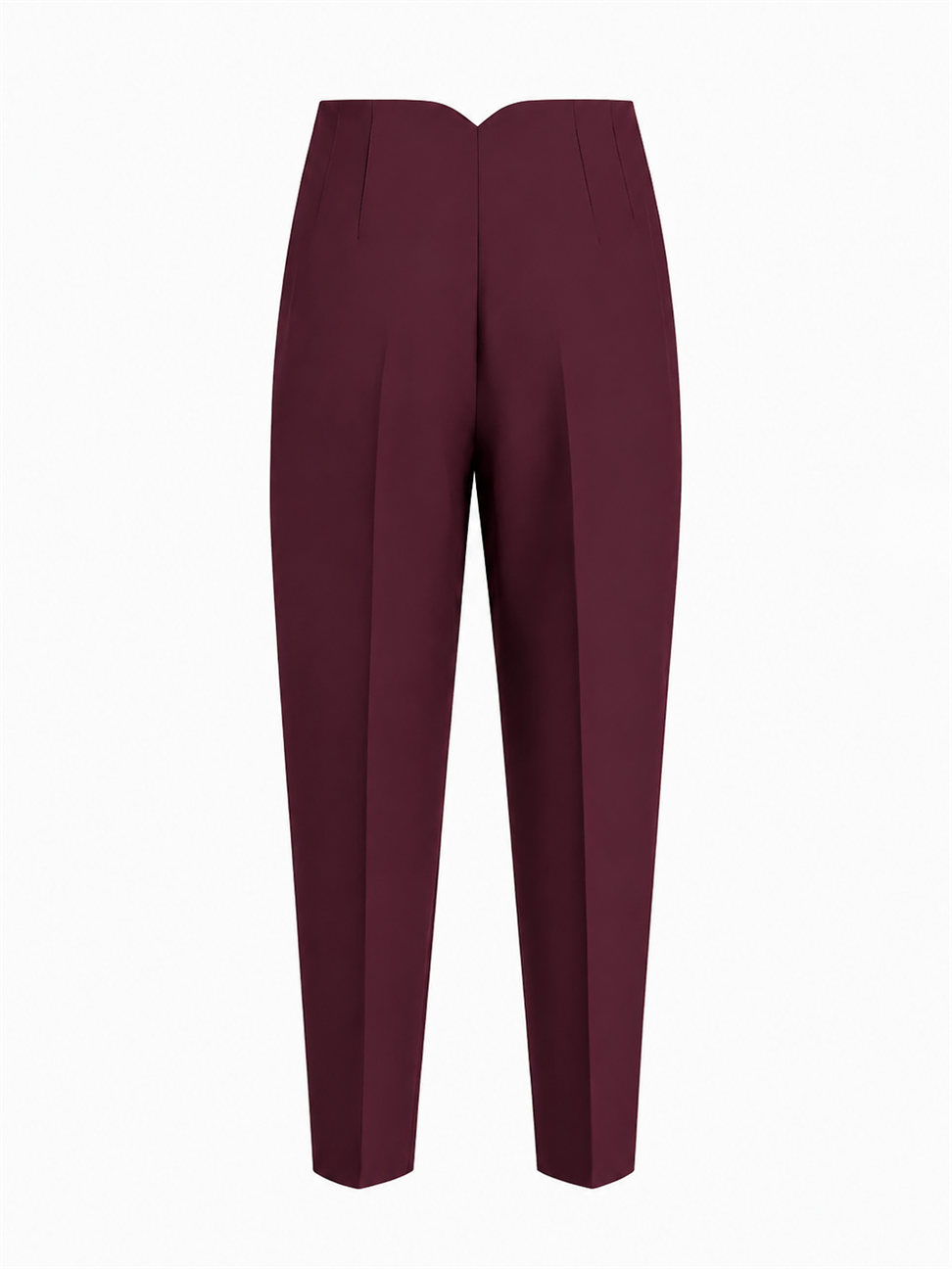 Arka Beli Tasarım Havuç Pantolon Bordo