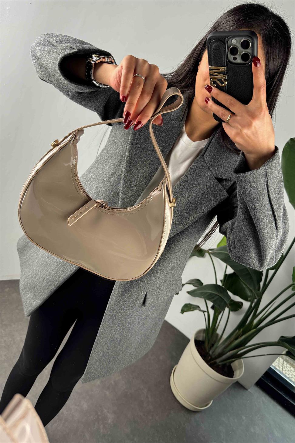 Ayarlanabilir Cherry Rugan Çanta Taş