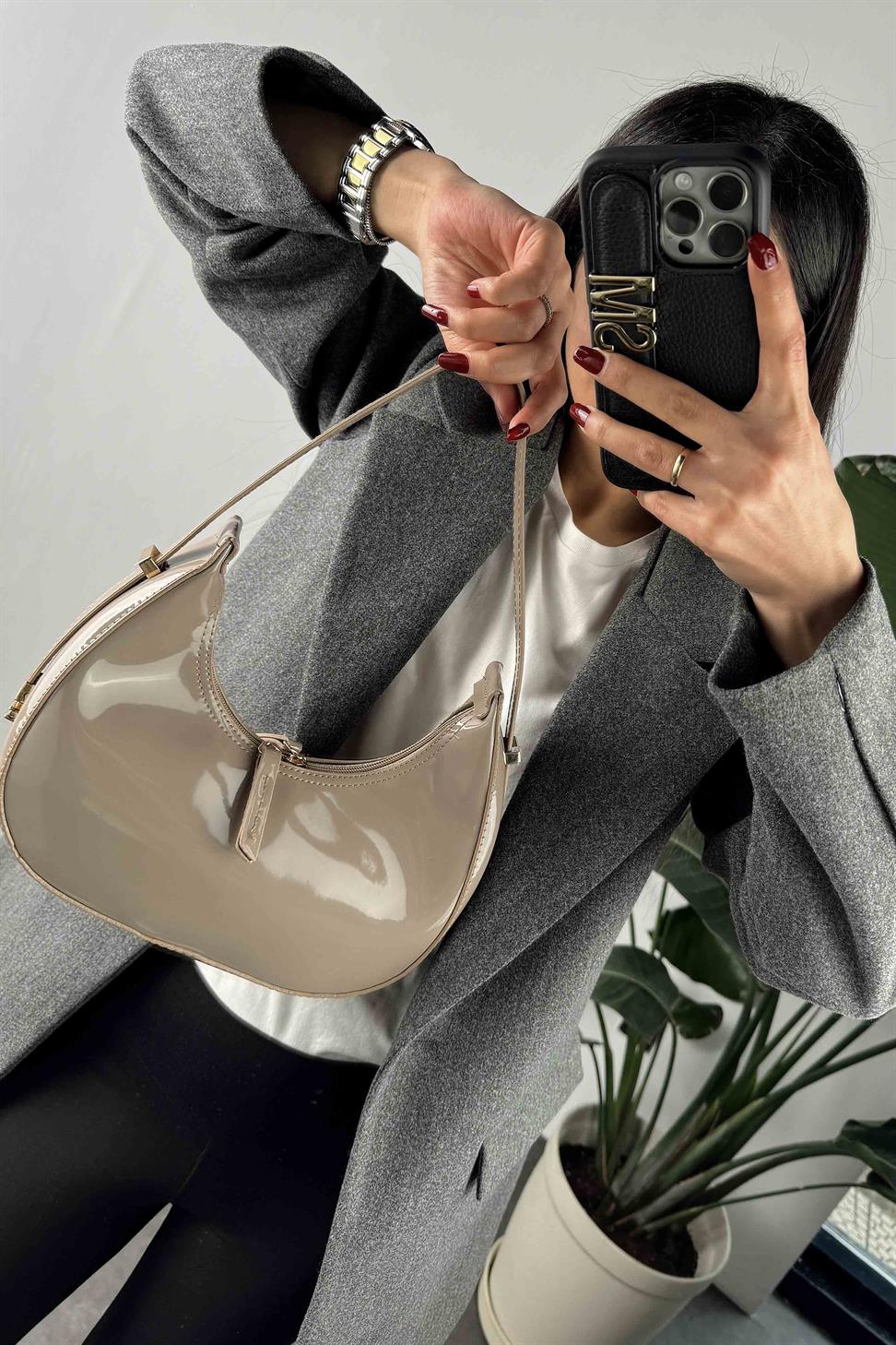 Ayarlanabilir Cherry Rugan Çanta Taş