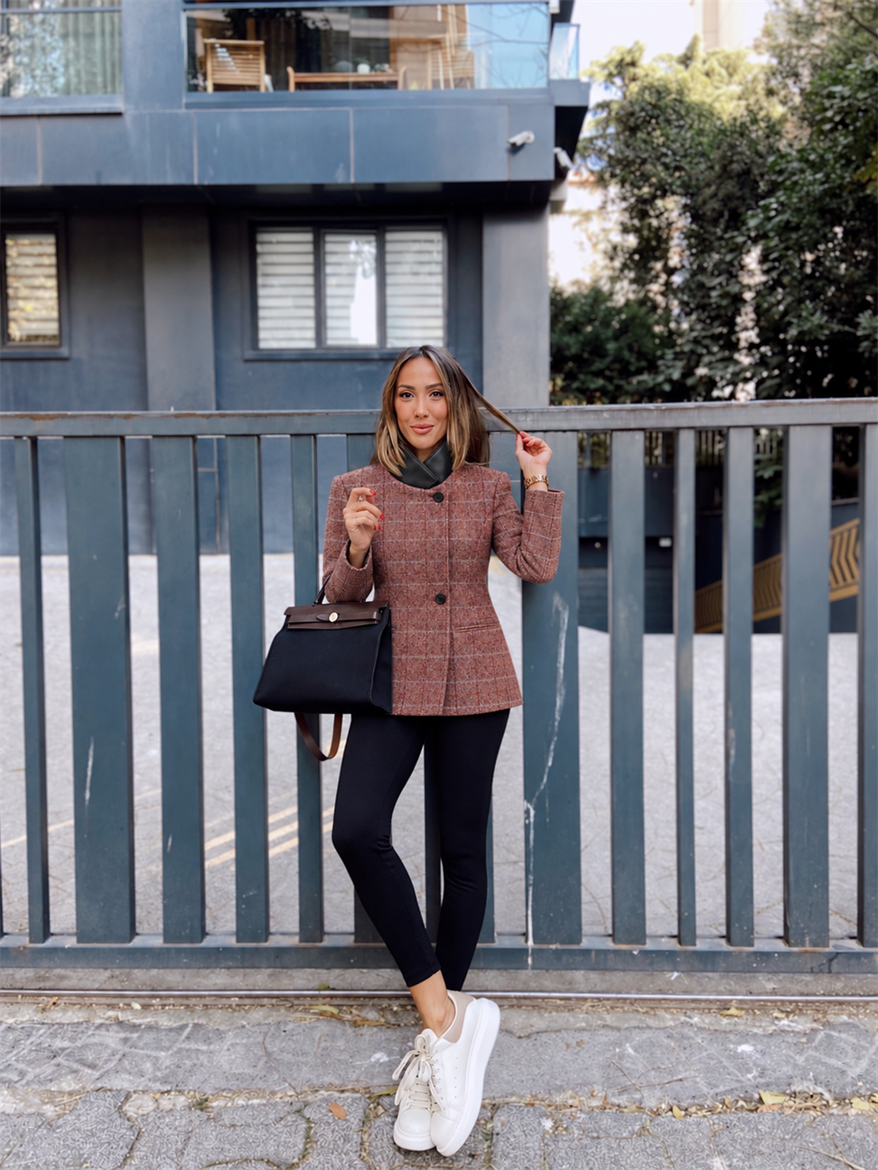 Balıksırtı İçi Full Saten Astarlı Yün Blazer Ceket Bordo