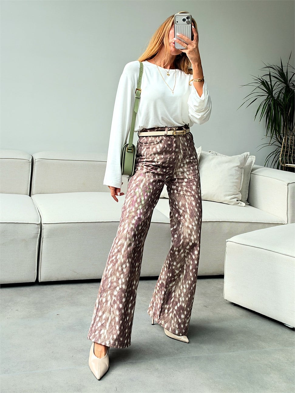 Bambi Desen Lüx Kalite Jean Pantolon 