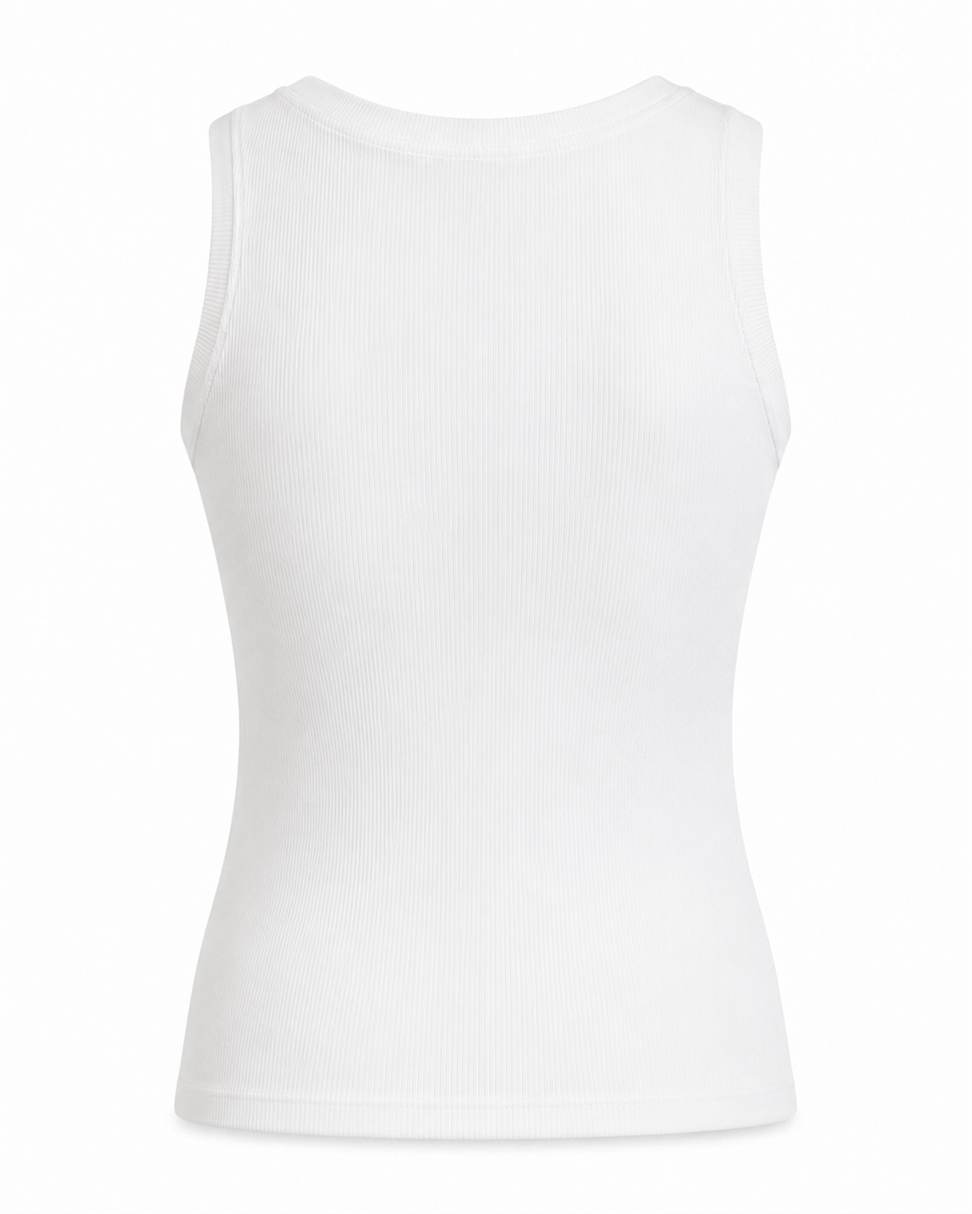 Damla Taş Detaylı Fitilli Basic Bluz Beyaz