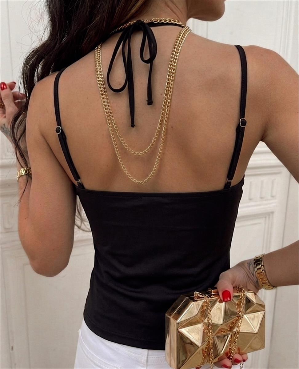 Dantel Detaylı Bodysuit Siyah