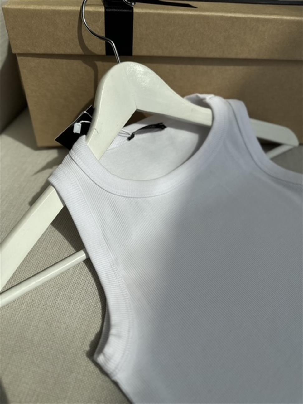 Fitilli Halter Yaka Atlet Beyaz