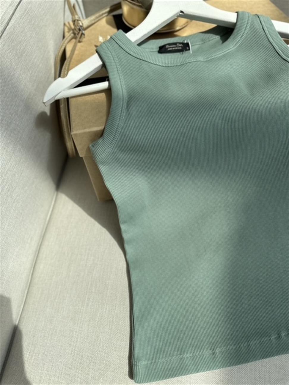 Fitilli Halter Yaka Atlet Mint