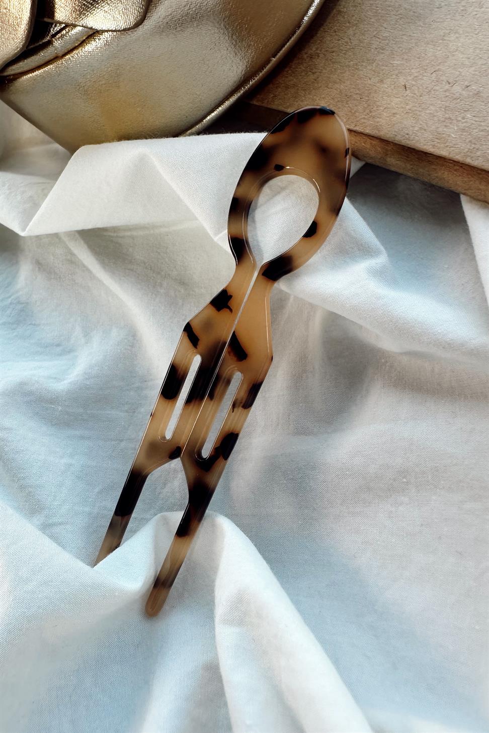 Handmade Kemik Topuz Tokası Somon