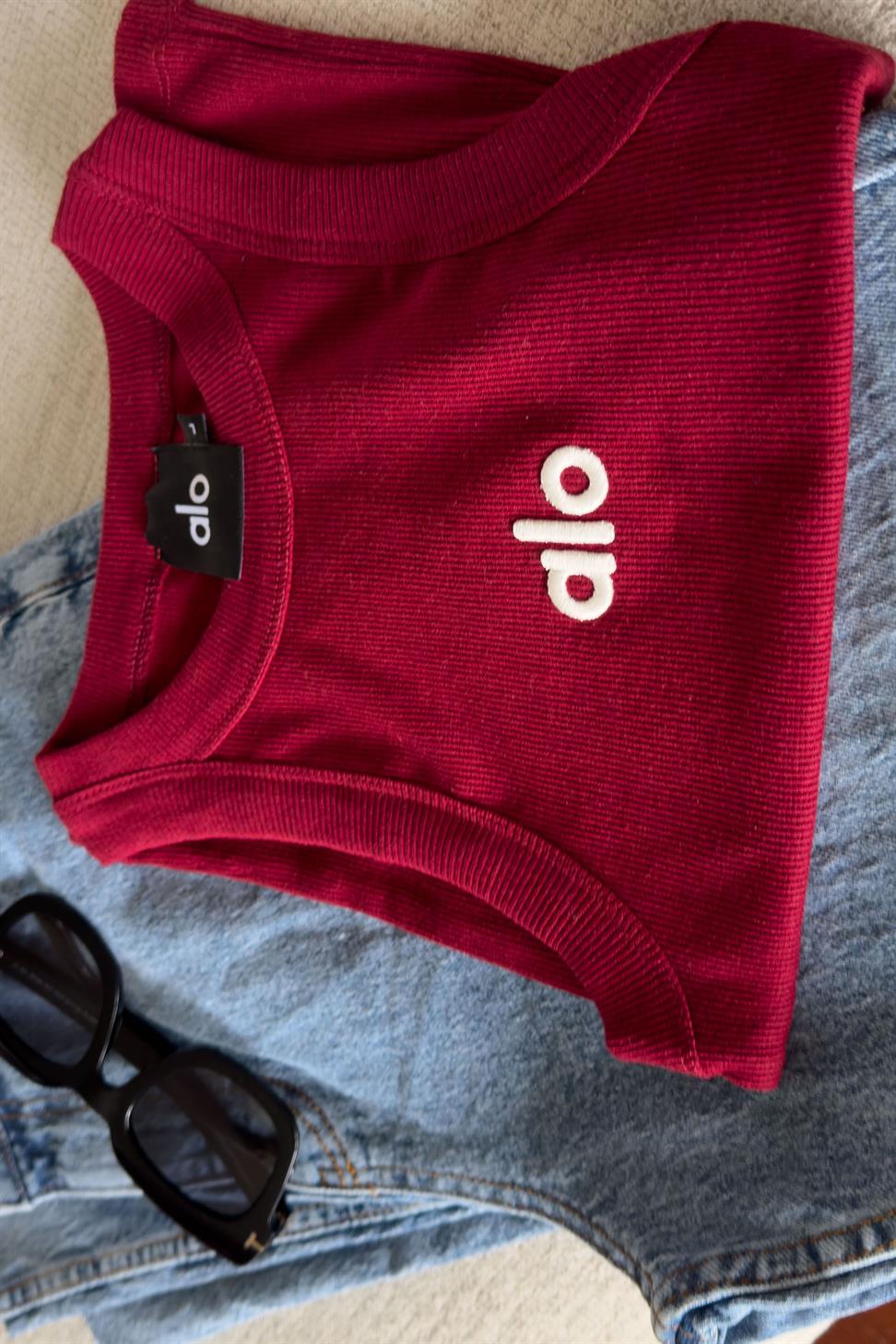 Marka Muadil Halter Yaka Fitilli Bluz Bordo