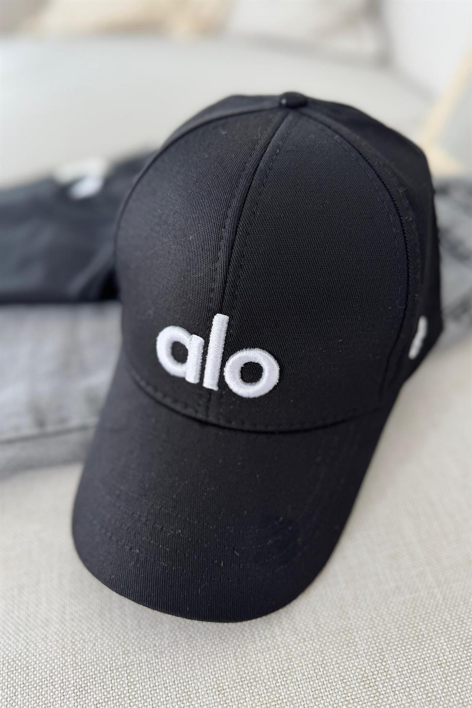 Marka Muadil Logo Baskılı Unisex Spor Şapka Siyah