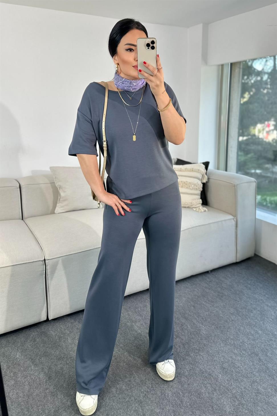 Marka Muadil Modal Kumaş Takım Antrasit