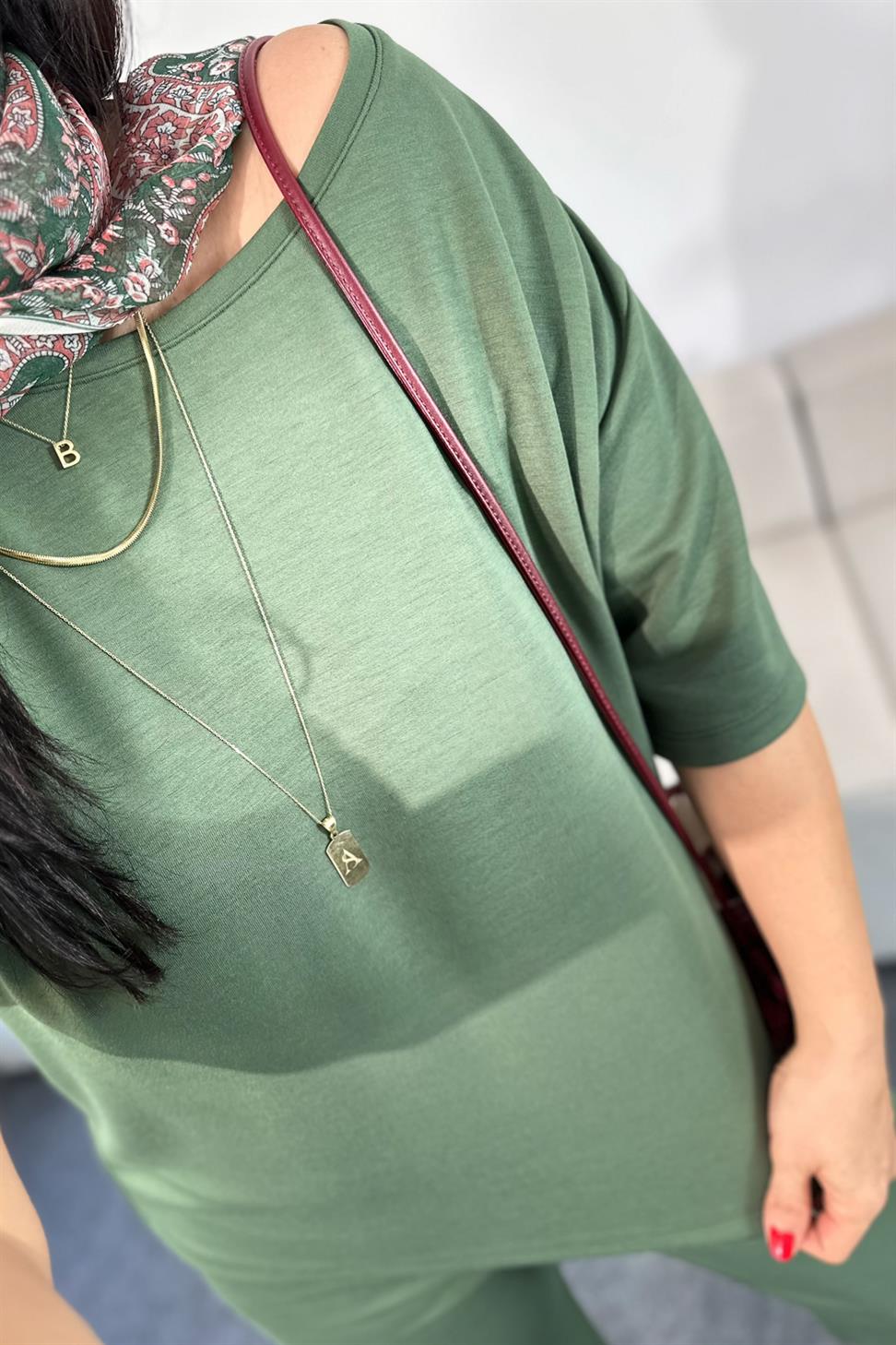 Marka Muadil Modal Kumaş Takım Yeşil