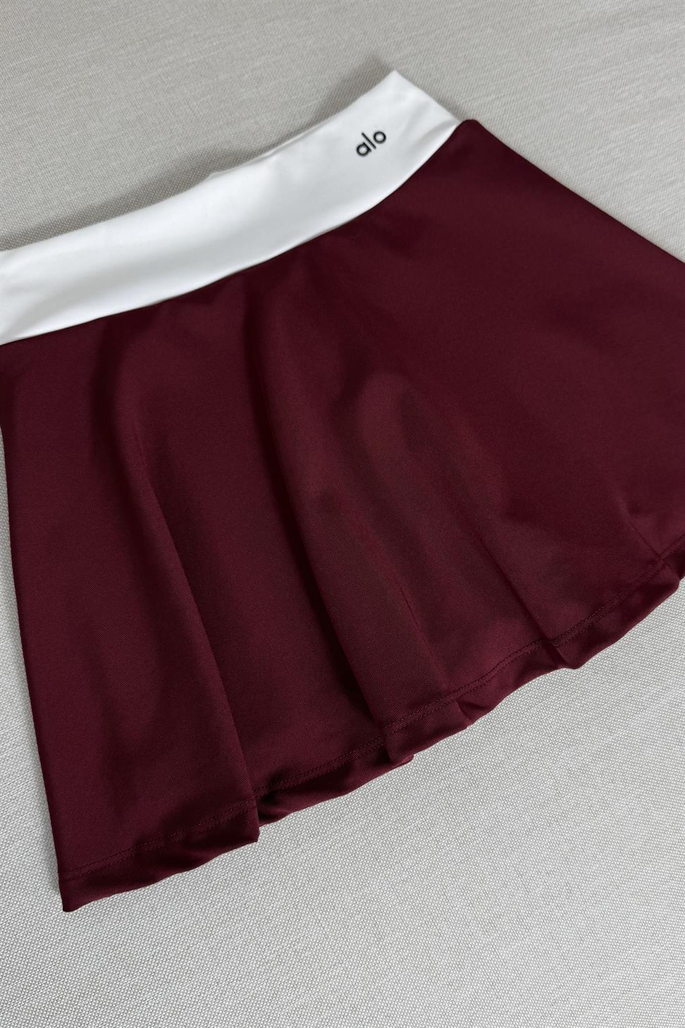 Marka Muadil Şort Tasarım Mini Etek Bordo