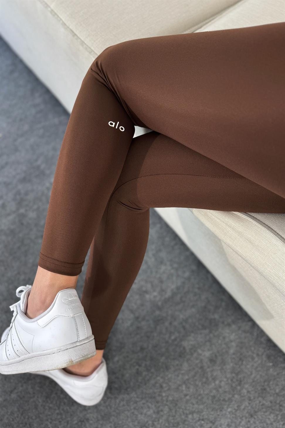 Marka Muadil Ultra Yüksek Bel Tayt Acı Kahve