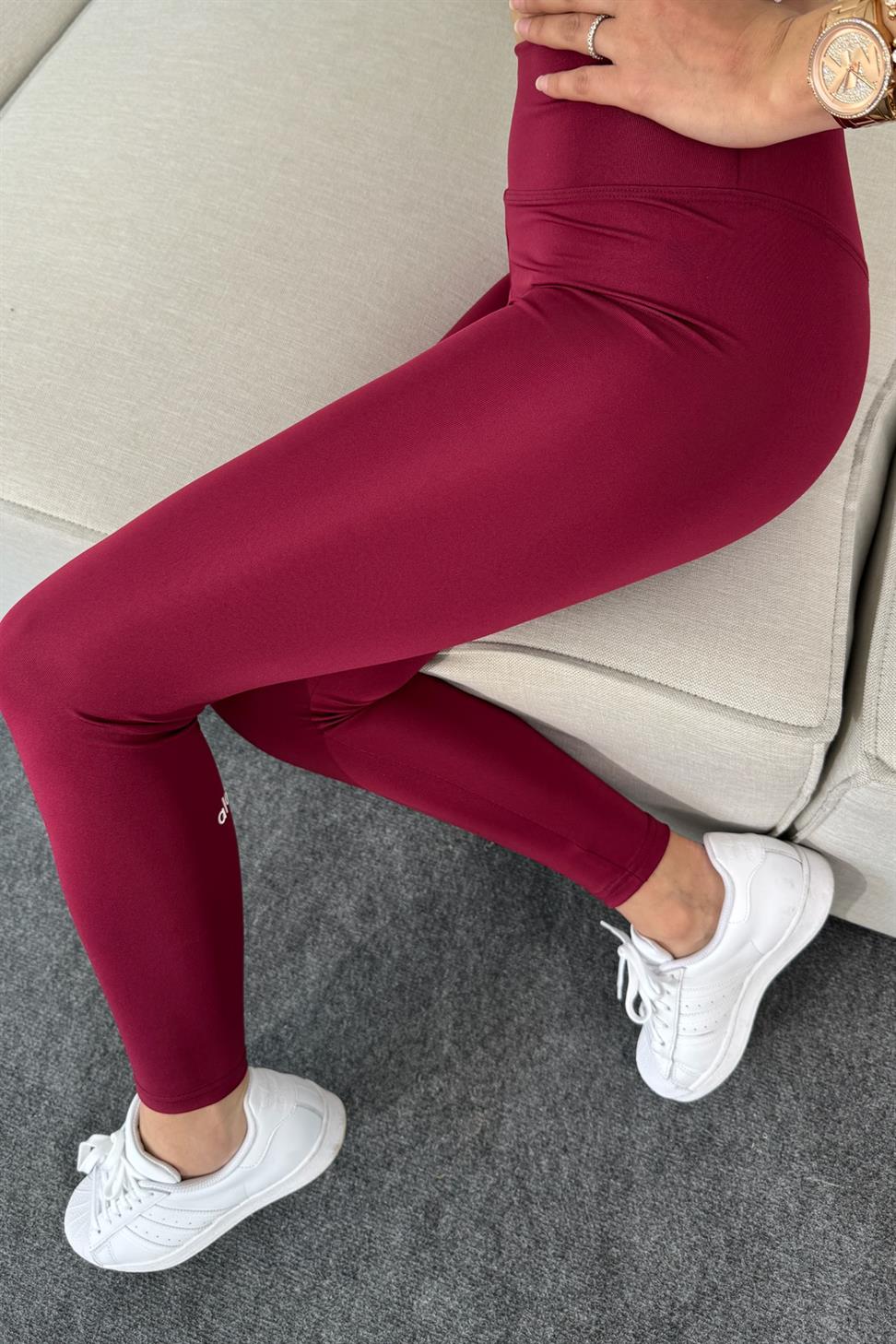 Marka Muadil Ultra Yüksek Bel Tayt Bordo