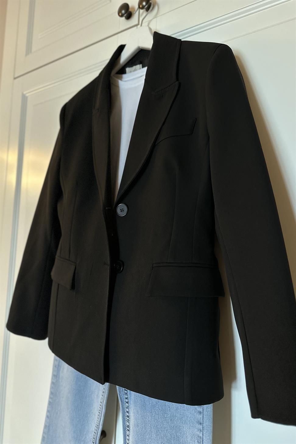 Marka Muadil Vatkalı Blazer Ceket Siyah