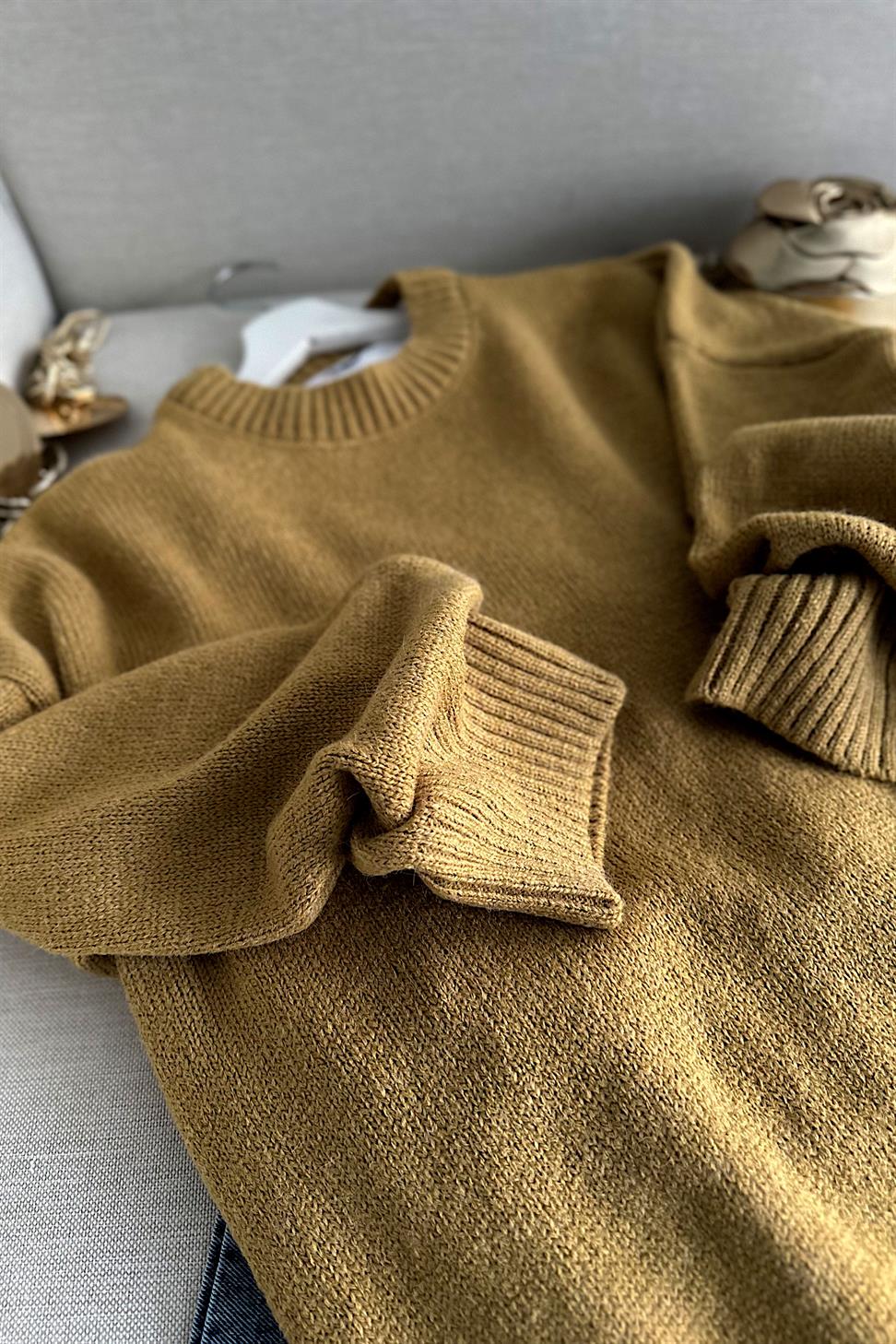 Massi Model Yumoş Basic Salaş Kazak Hardal