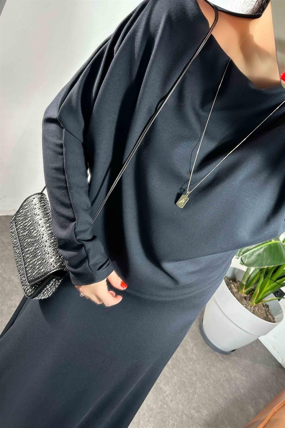 Modal Kumaş İkili Takım Antrasit