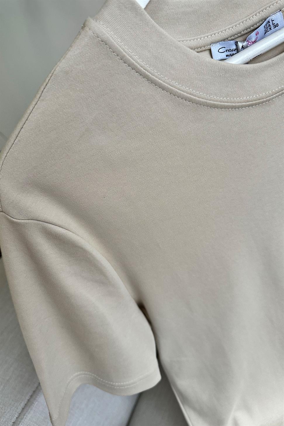 Natural Touch Basic Tişört Taş