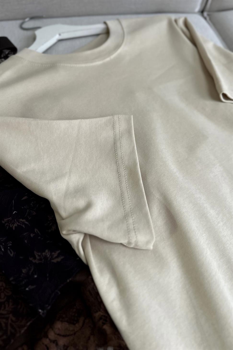 Natural Touch Basic Tişört Taş