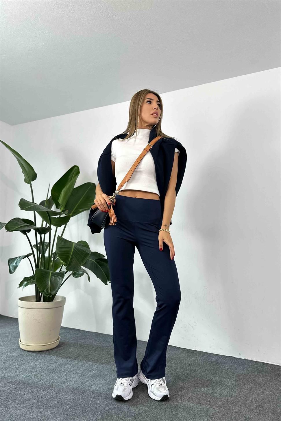 Orjinal Marka İspanyol Paça Tayt Lacivert