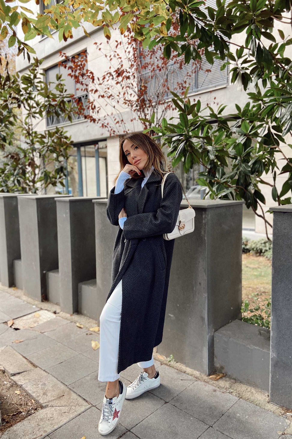 Oversize Kruvaze Kaban Antrasit