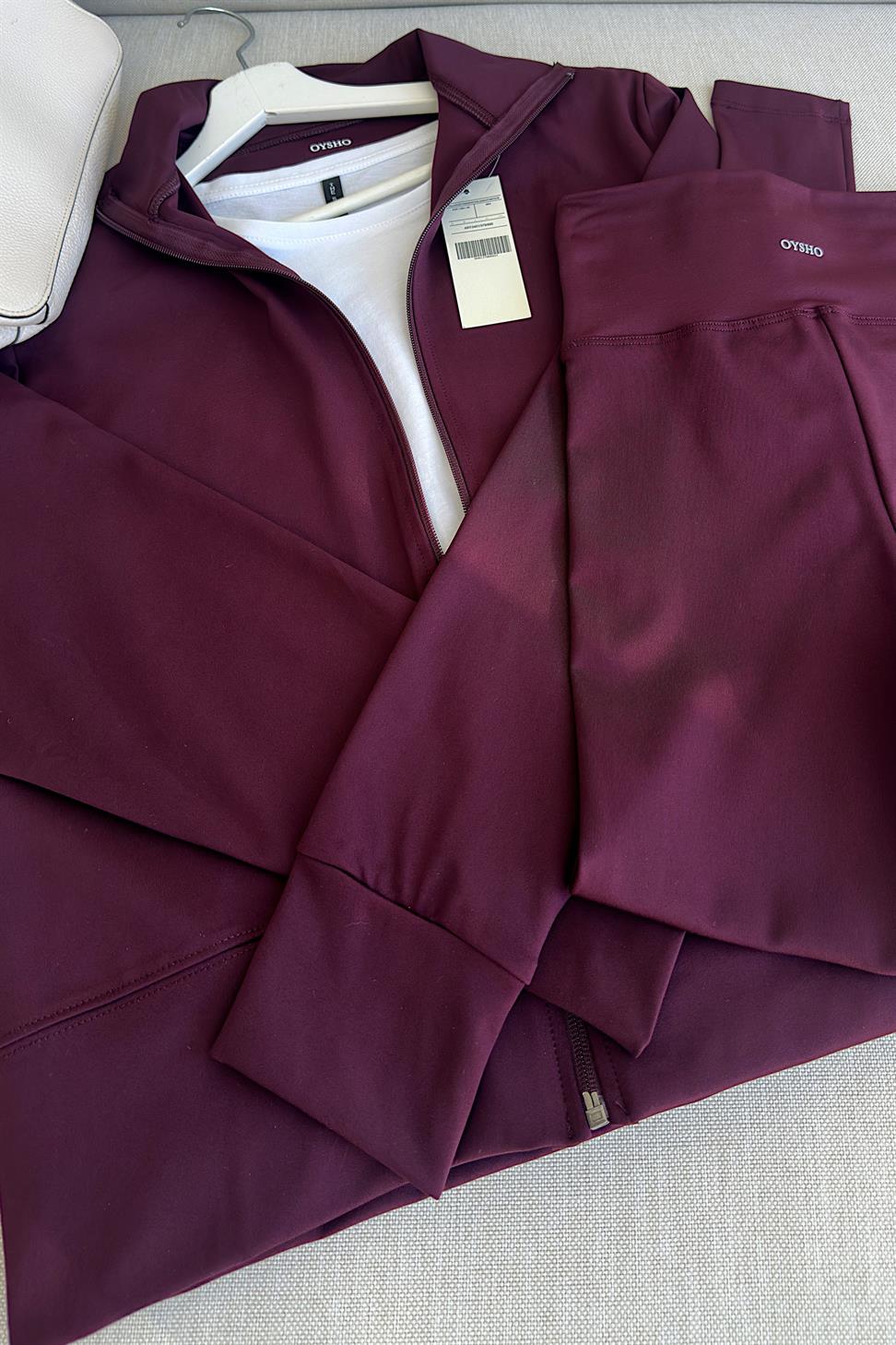 Oysh Marka Likralı İkili Takım Bordo