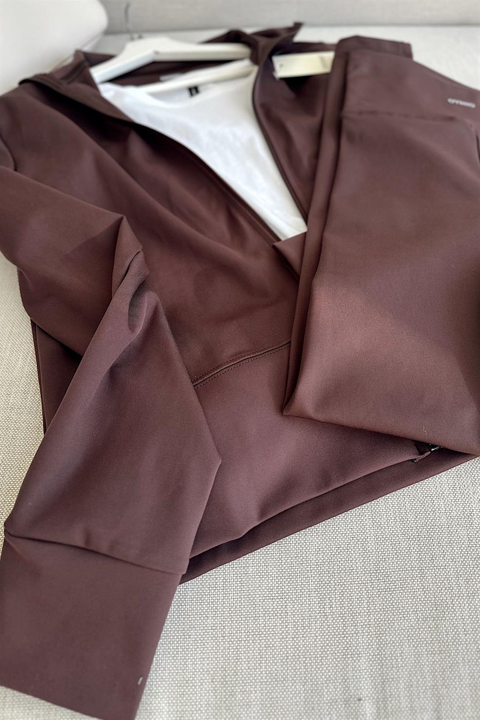 Oysh Marka Likralı İkili Takım Kahverengi