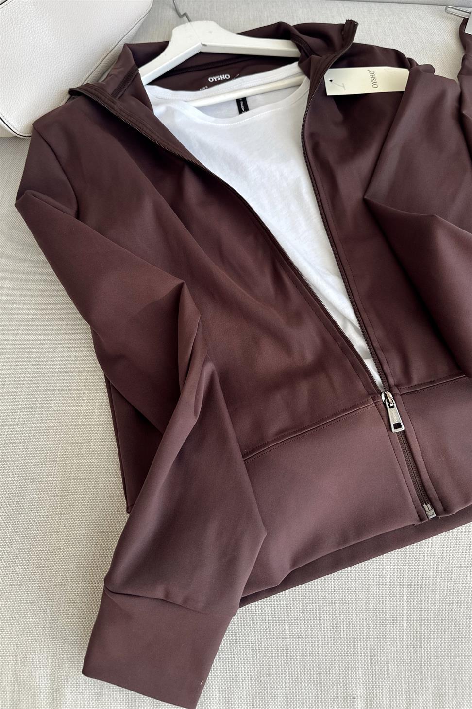 Oysh Marka Likralı İkili Takım Kahverengi