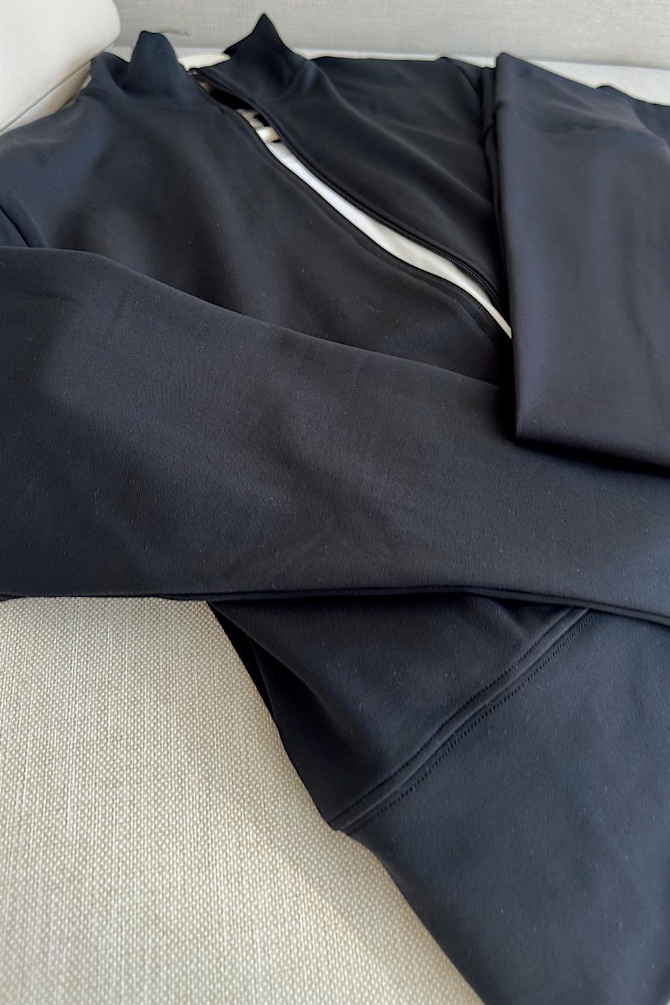 Oysh Marka Likralı İkili Takım Siyah