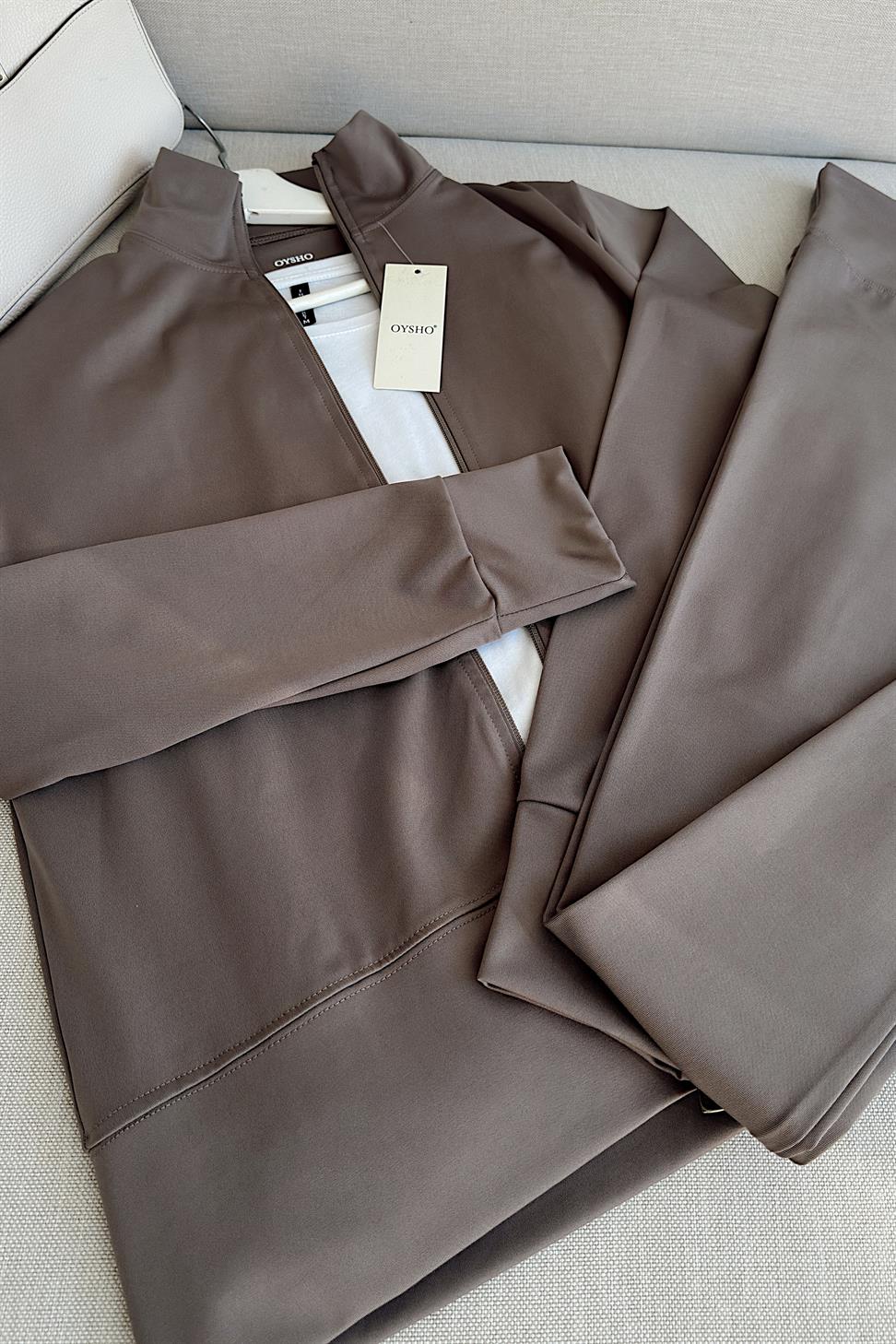 Oysh Marka Likralı İkili Takım Vizon