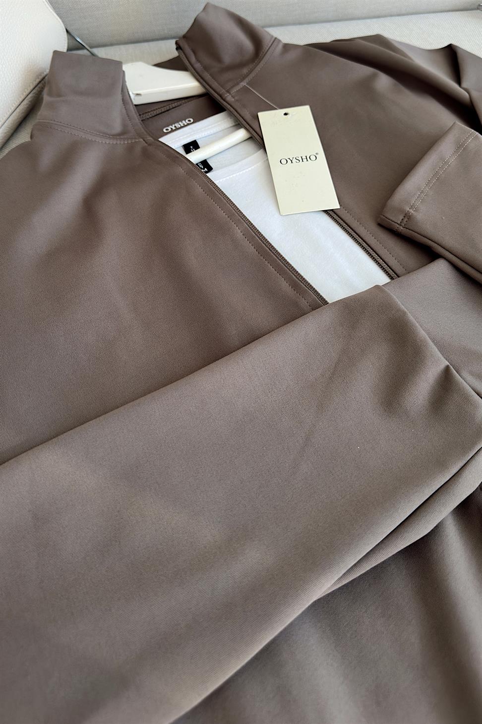 Oysh Marka Likralı İkili Takım Vizon