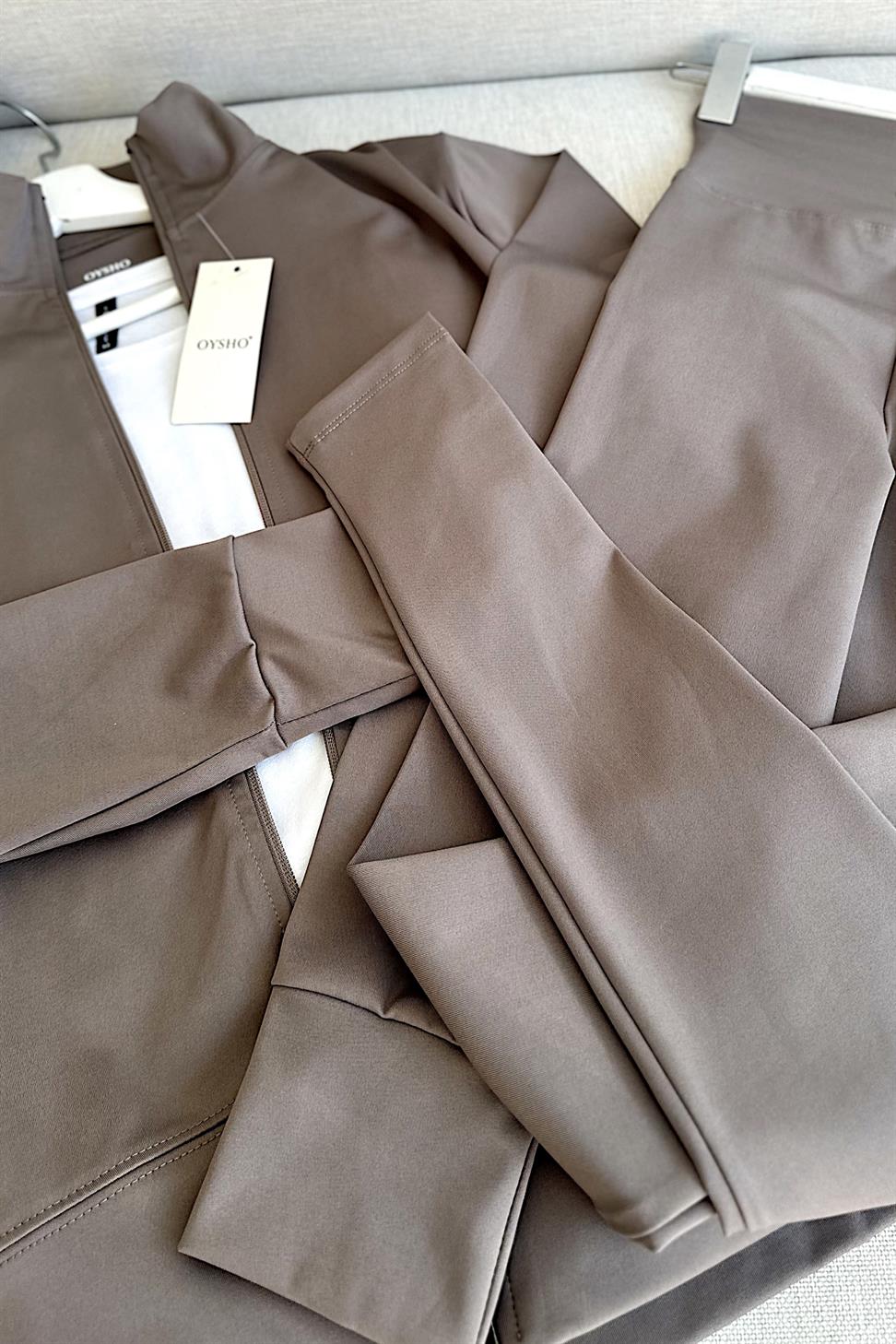 Oysh Marka Likralı İkili Takım Vizon