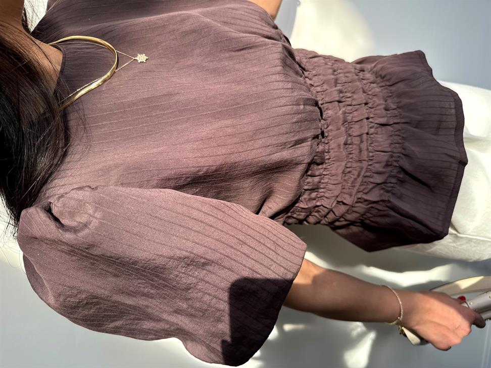 Premium Kalite Beli Gipeli Tensel Kumaş Kahve