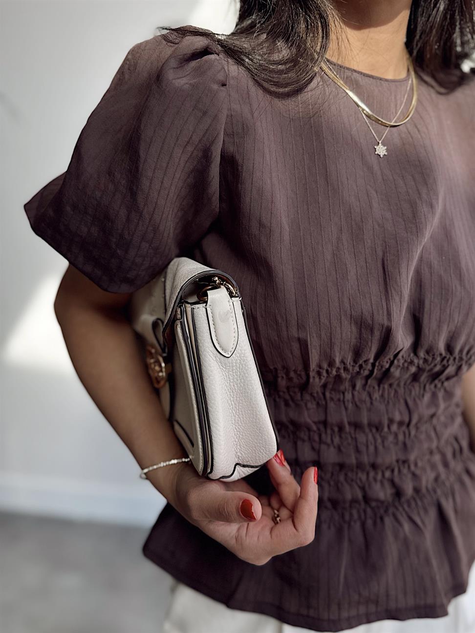 Premium Kalite Beli Gipeli Tensel Kumaş Kahve