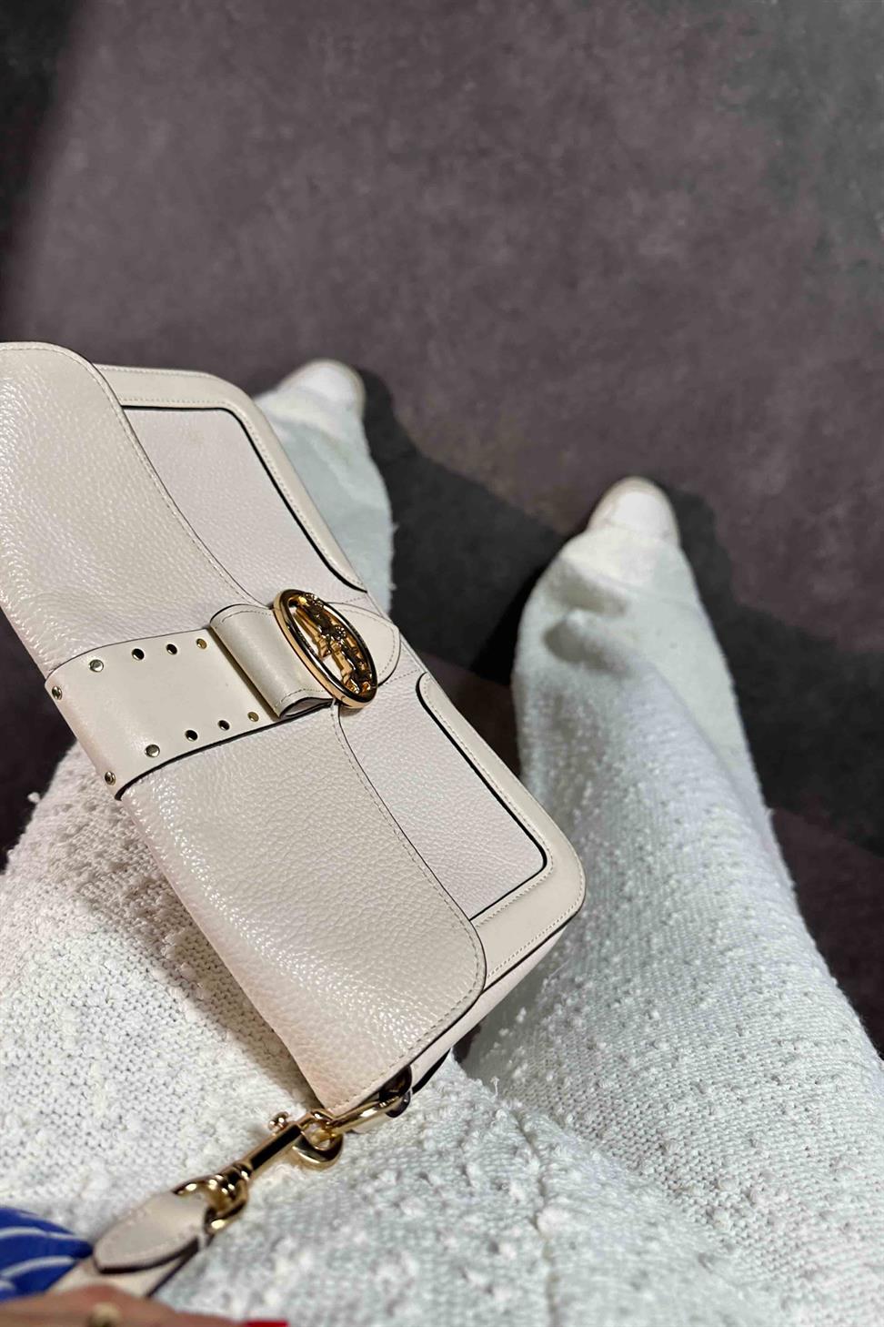 Premium Kalite Özel Dokulu Triko Kadın Pantolon Ekru