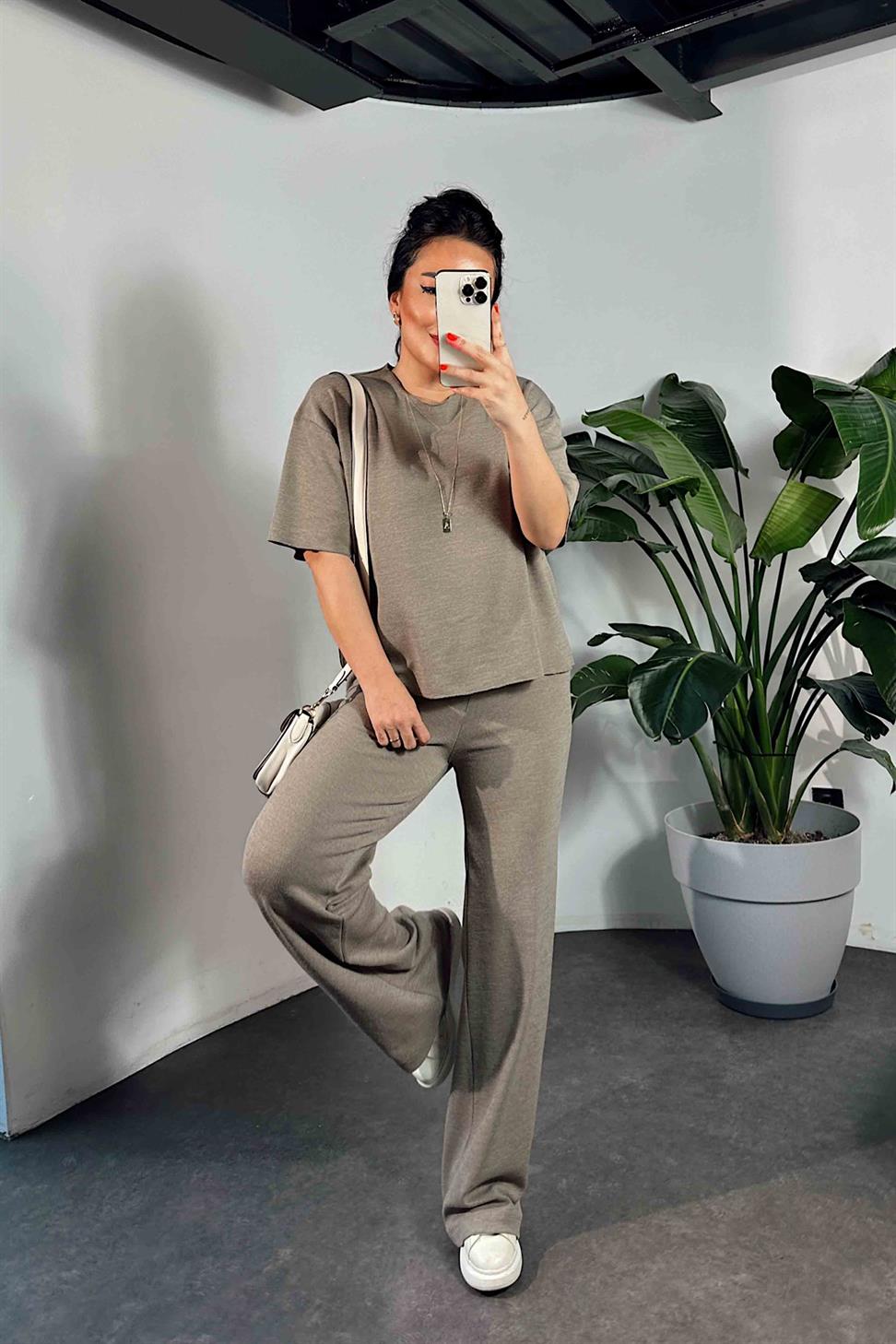 Premium Kalite Özel Dokuma Pike Takım Vizon